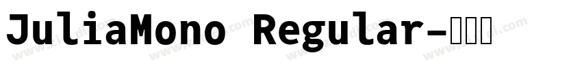 JuliaMono Regular字体转换